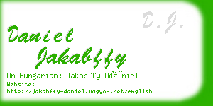 daniel jakabffy business card